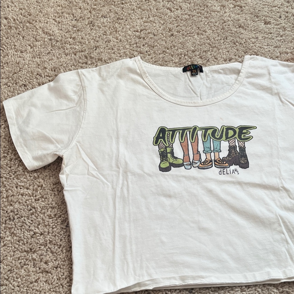Delia’s crop baby tee